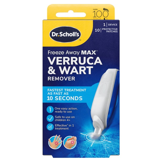 Dr Scholl's FreezeAway Max wart and verruca removal device - British product
