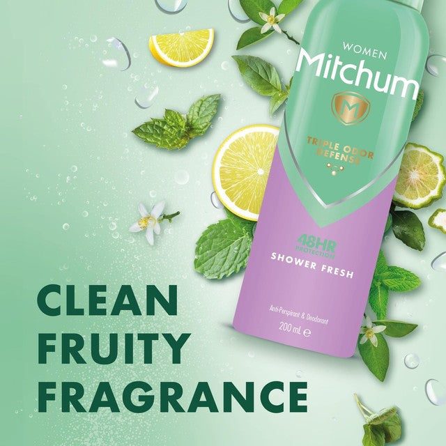 Mitchum Shower Fresh anti-perspirant deodorant spray 200ml, imported from the UK