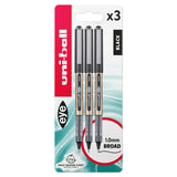 Uni-ball Eye Broad Rose Gold Black Ink 3pk
