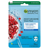 Garnier Moisture Bomb sheet mask 28g, UK version