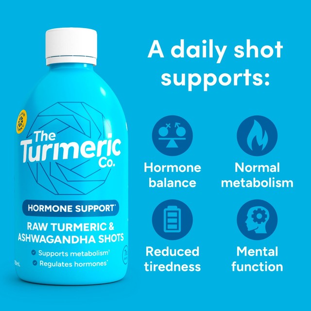 The Turmeric Co. Raw Turmeric & Ashwagandha health shot 420 ml (British brand)