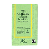 M&S English Breakfast teabags 50 pack, imported from the UK