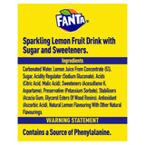 Fanta Lemon soft drink 8 x 330ml - British product
