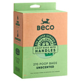 Beco Pets unscented poop bags with handles 270 pack - British product
