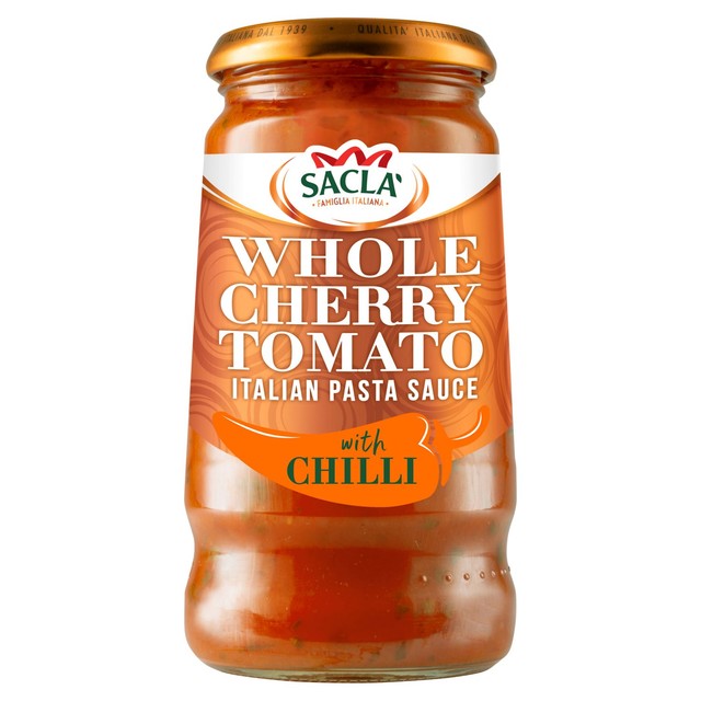 Sacla Whole Cherry Tomato & Chilli Pasta Sauce 350g (British brand)