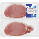 Ocado unsmoked back bacon 720g twin pack, imported from the UK