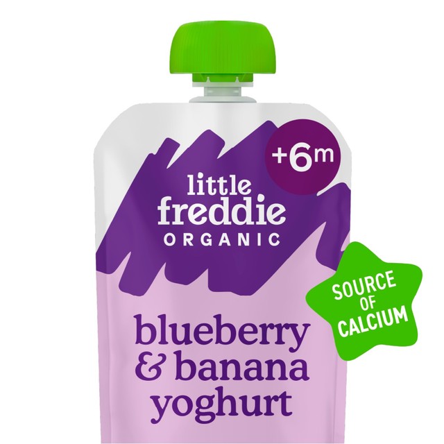 Little Freddie blueberry banana yoghurt baby food 100g, UK version