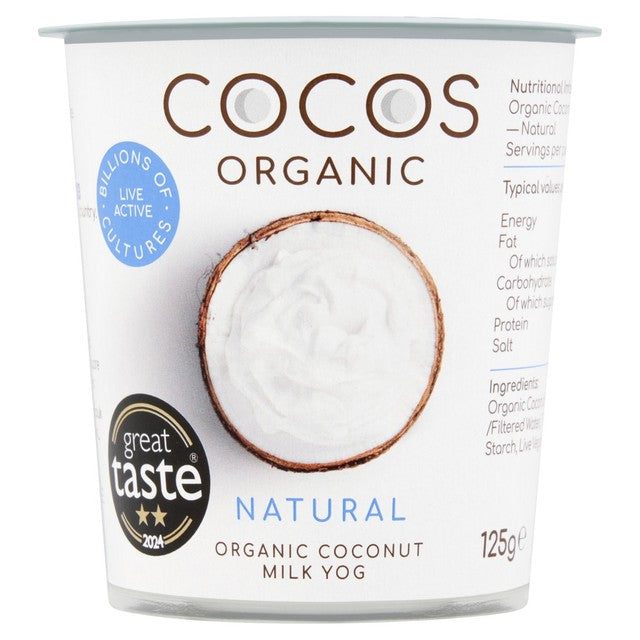 COCOS natural coconut yoghurt 125g - British product