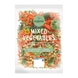 M&S organic mixed vegetables frozen 750g, imported from the UK