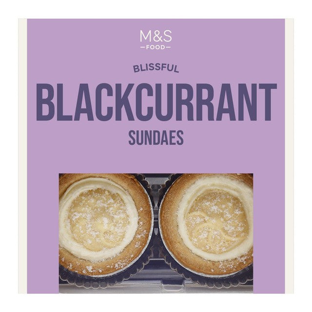 M&S Blackcurrant Sundaes 4 x 48g, imported from the UK