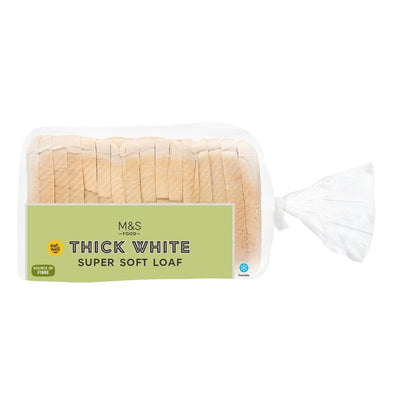 Pain blanc super moelleux M&S tranché épais 800g