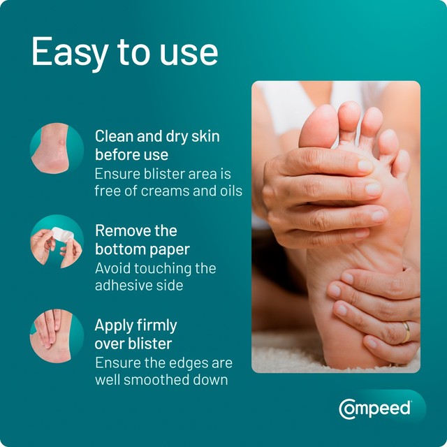 Compeed underfoot blister plasters pack of 5 - British product