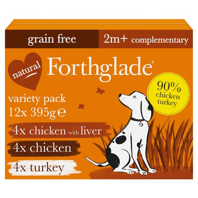 Forthglade wet dog food variety pack 12 x 395g - British product