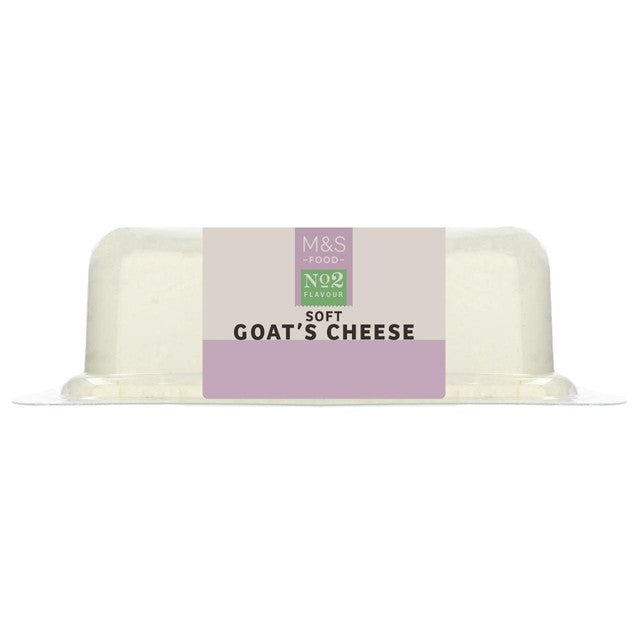 M&S soft goat's cheese 125g, imported from the UK