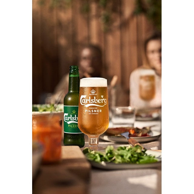 Carlsberg Pilsner Danish Lager Beer 24 x 330ml bottles - British product