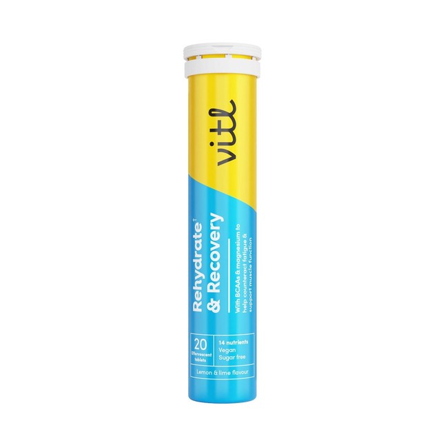 VITL lemon & lime effervescent tablets 20 tablets (British brand)