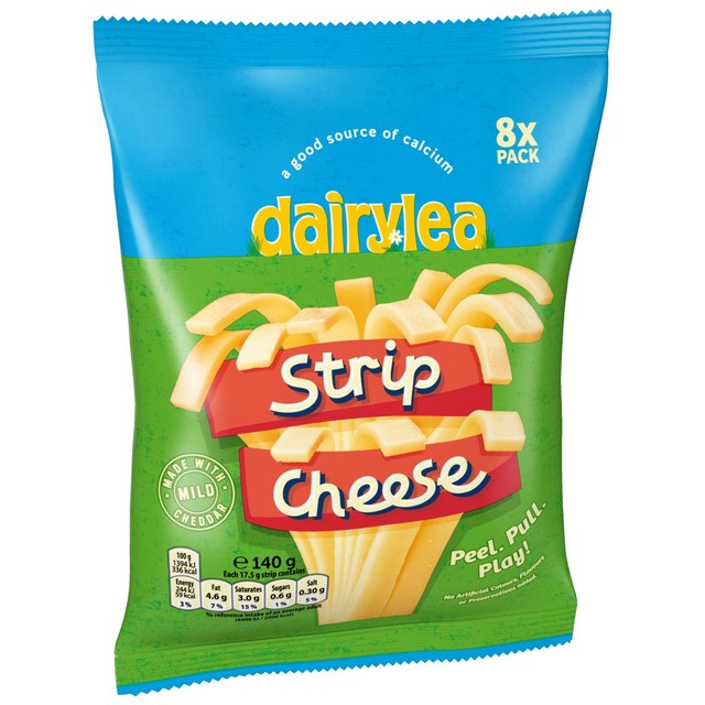 Dairylea strip cheese 8 pack - British product
