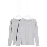 M&S thermal top Grey Marl 7-8 years, imported from the UK