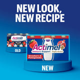 Actimel Triple Action blackberry and blueberry yoghurt drink 8 x 100g - British product