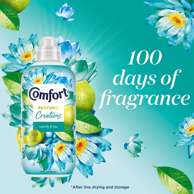 Comfort fabric conditioner Waterlily & Lime 1400ml - British product