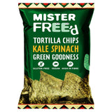 Mister Free'd kale spinach tortilla chips 135g, imported from the UK