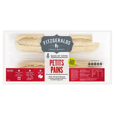 Fitzgeralds Bak-til-hjemme Petits Pains Franske Rundstykker 4-pakning