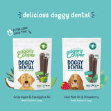 Edgard Cooper apple eucalyptus large dog dental sticks - British product