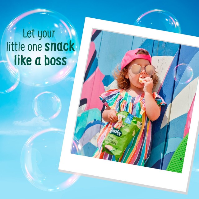 Organix apple rice cake clouds 40g baby snack, imported from the UK