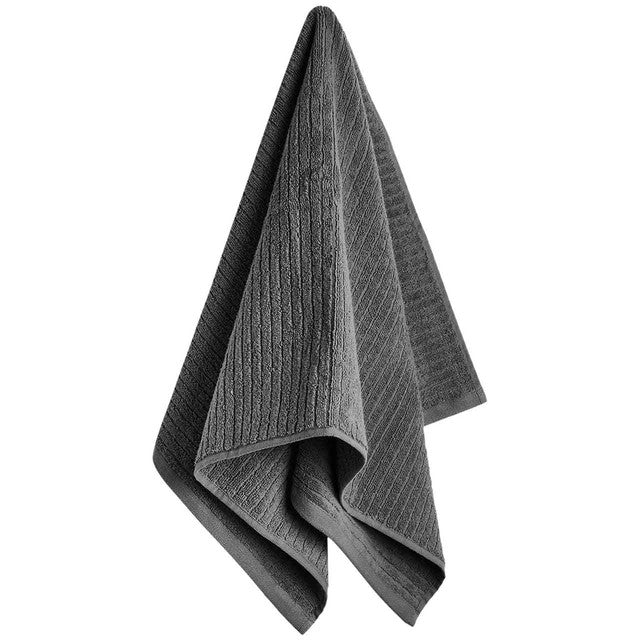 M&S cotton quick dry towel in charcoal, imported from the UK