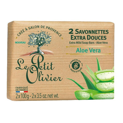 Le Petit Olivier Extra Mild Aloe Vera Soap Bars 2 x 100g