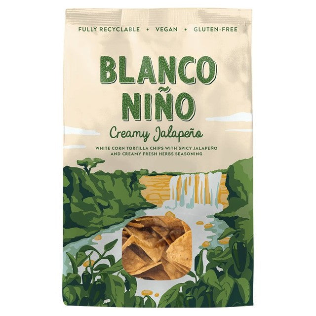 Blanco Nino creamy jalapeno tortilla chips 170g - British product