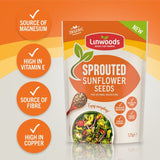 Linwoods organic sprouted sunflower seeds 125g, UK version