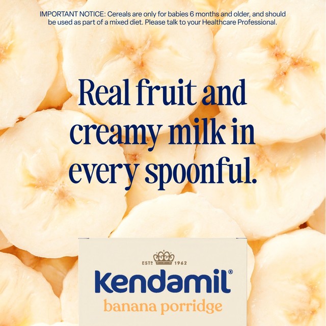 Kendamil banana baby porridge 150g, UK version