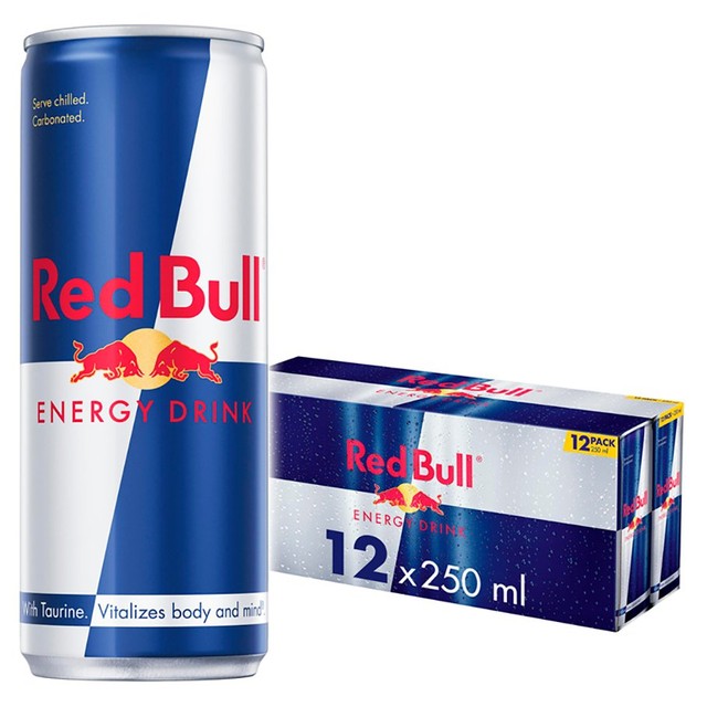 Red Bull energy drink 12 x 250ml, imported from the UK
