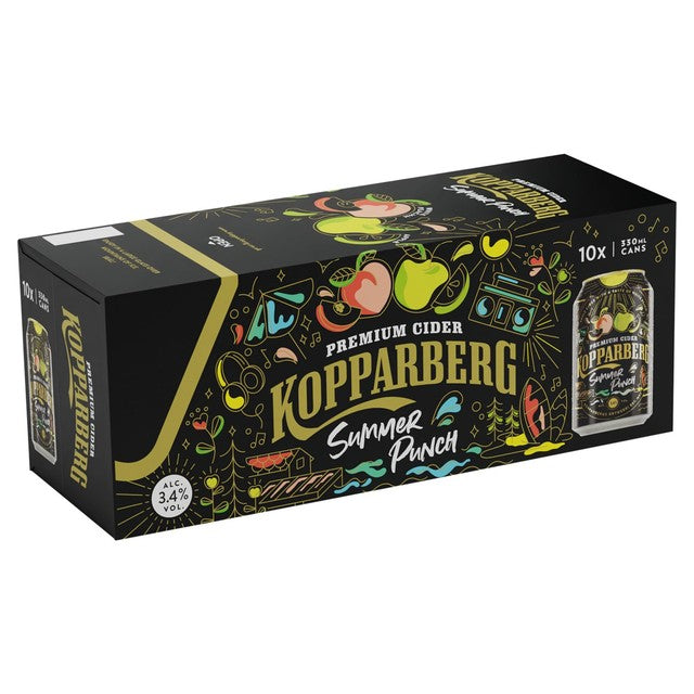 Kopparberg peach fruity cider 10 x 330ml, UK version