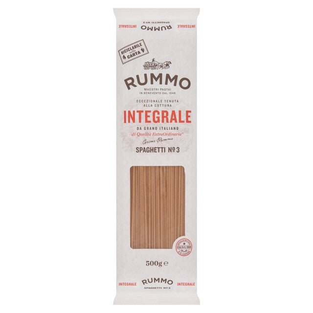 RUMMO wholewheat spaghetti 500g, imported from the UK