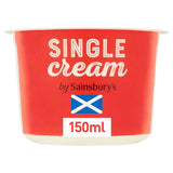 Sainsburys Scottish Single Cream 150ml