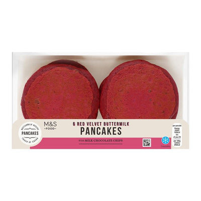 M&S Red Velvet Buttermilk Pancakes 6 stk