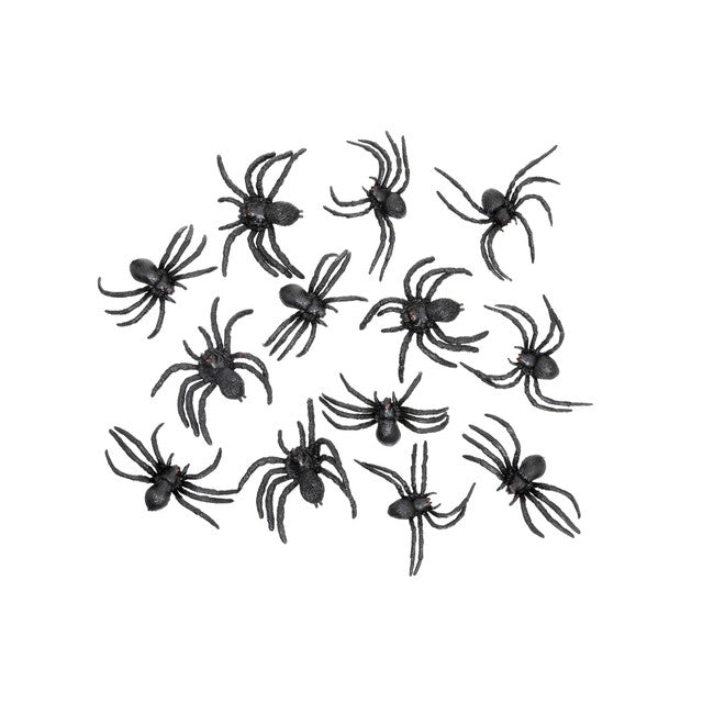 Boland Spiders Halloween Decorations pack of 12 (British brand)