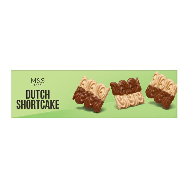 M&S Dutch Shortcakes dipped in milk chocolate 300g, imported from the UK