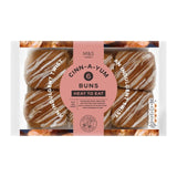 M&S cinnamon buns iced spiced 265g pack - British product