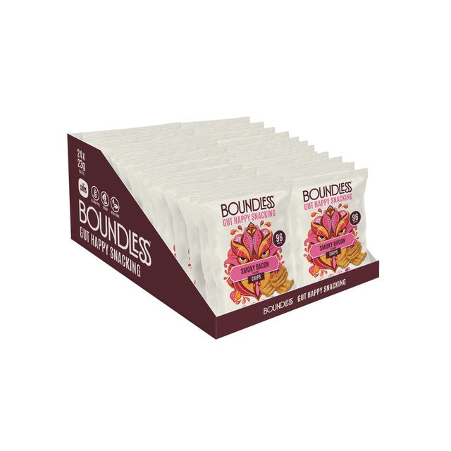 Boundless Smoky Bacon Chips 24 x 23g - British product
