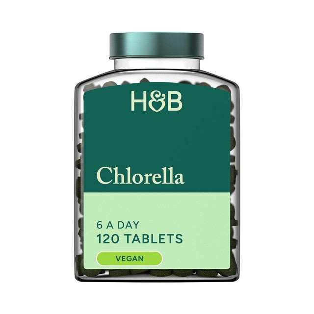 Holland & Barrett Chlorella Rich in Chlorophyll 3000mg greens powder tablets, UK version
