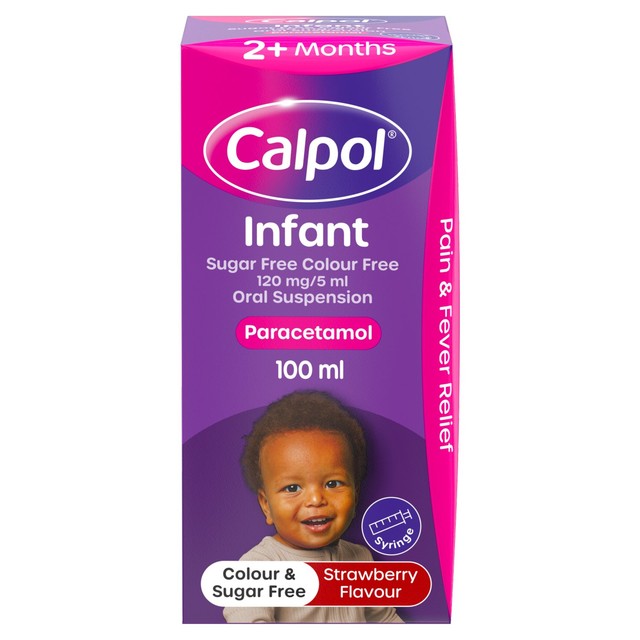Calpol Infant Strawberry Suspension 100ml - British product