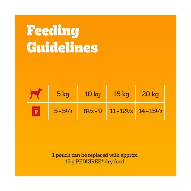 Pedigree adult wet dog food gravy pouches 12x85g, imported from the UK