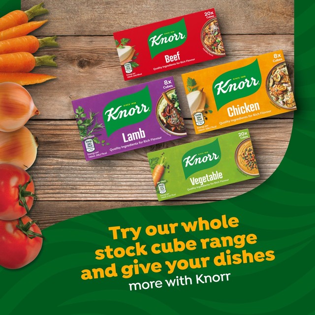 Knorr beef stock cubes 200g, UK version