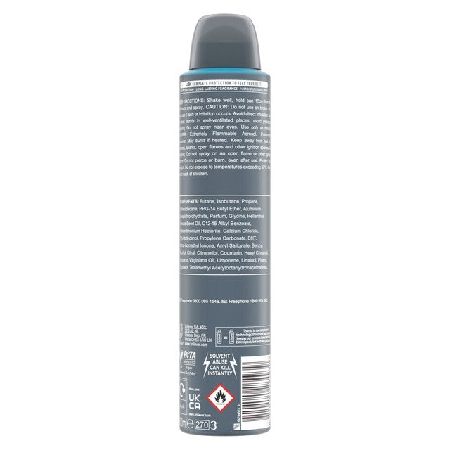 Dove Men+Care Clean Comfort anti-perspirant spray 200ml - British product