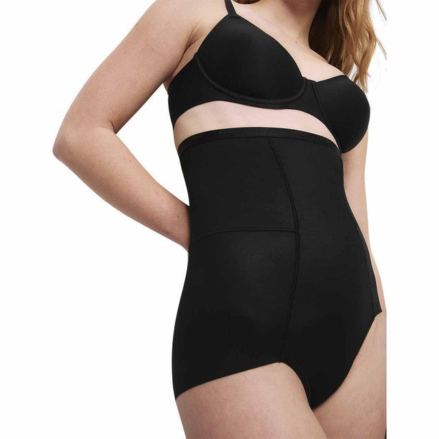 M&S women's light control sheer waist cincher black size 12, imported from the UK