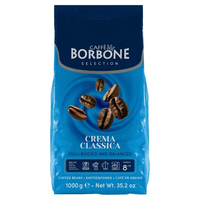 Caffe Borbone Crema Classica Intensity 8 coffee beans 1kg - British product
