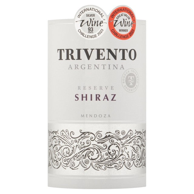 Trivento Reserve Shiraz red wine 75cl (British brand)